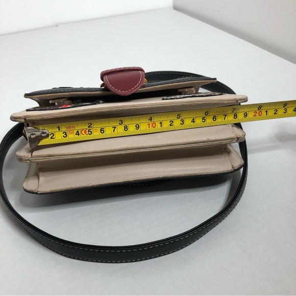 Patch Trendy Purse Clutch with Long Cross Body Strap - Picture 12 of 14